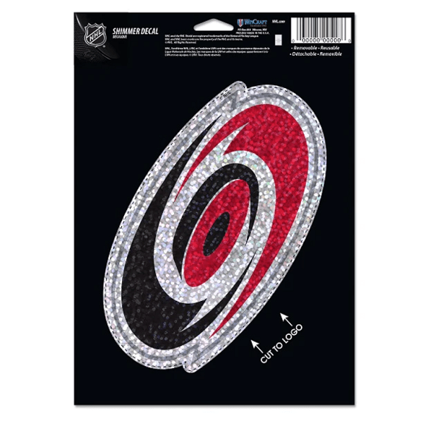 Carolina Hurricanes Shimmer Decal, 5x7 Inch