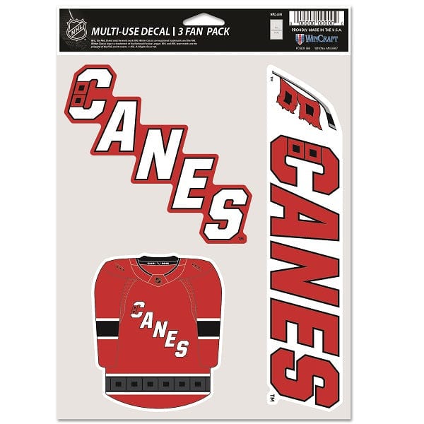 Carolina Hurricanes Special Edition Multi-Use Decal, 3 Pack