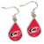 Carolina Hurricanes Teardrop Dangle Earrings