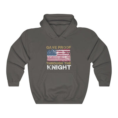 Hoodie Charcoal / S Gave Proof Through The Knight Unisex Hooded Sweatshirt