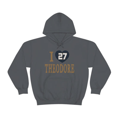 Hoodie "I Heart Theodore" Unisex Hooded Sweatshirt