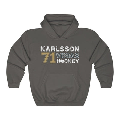 Hoodie Charcoal / S Karlsson 71 Vegas Hockey Unisex Hooded Sweatshirt