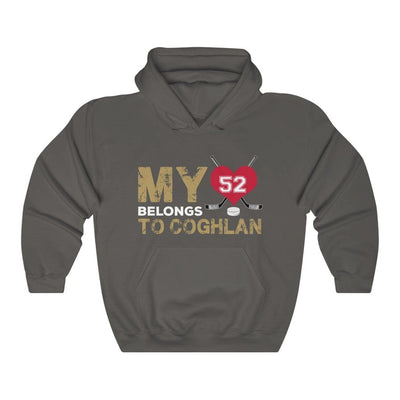 Hoodie Charcoal / S My Heart Belongs To Coghlan Unisex Hooded Sweatshirt