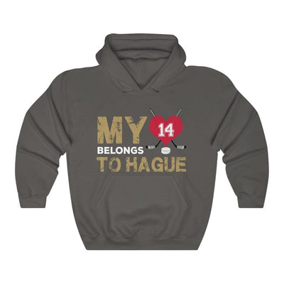 Hoodie Charcoal / S My Heart Belongs To Hague Unisex Hooded Sweatshirt