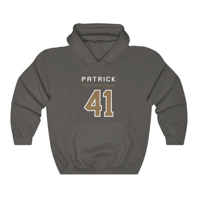 Hoodie Charcoal / S Patrick 41 Vegas Golden Knights Unisex Hooded Sweatshirt