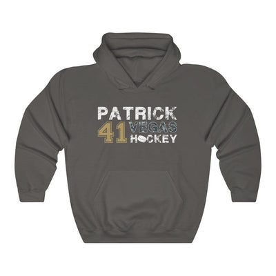 Hoodie Charcoal / S Patrick 41 Vegas Hockey Unisex Hooded Sweatshirt
