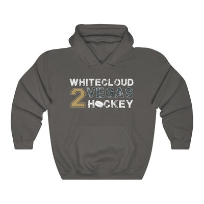 Hoodie Charcoal / S Whitecloud 2 Vegas Hockey Unisex Hooded Sweatshirt