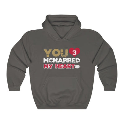 Hoodie Charcoal / S You McNabbed My Heart Unisex Hooded Sweatshirt