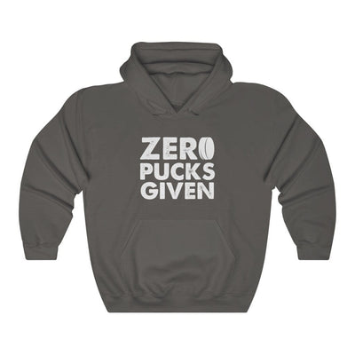 Hoodie Charcoal / S "Zero Pucks Given" Unisex Hooded Sweatshirt