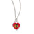 Chicago Blackhawks 3D Heart Necklace