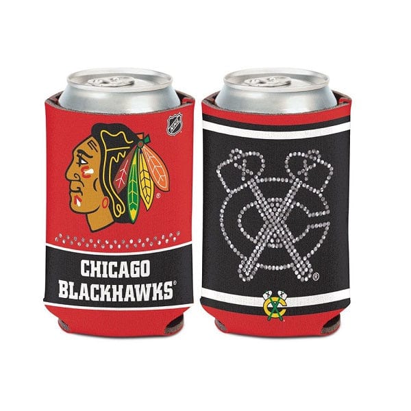 Chicago Blackhawks Bling Can Cooler 12 oz.