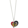 Chicago Blackhawks Heart Swirl Necklace