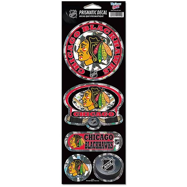 Chicago Blackhawks Prismatic Decal Set