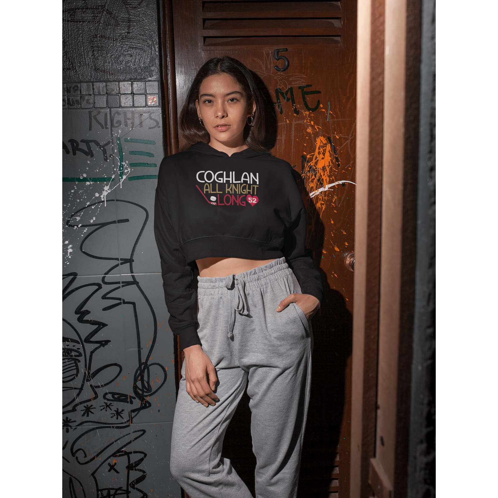 Hoodie Coghlan All Knight Long Women's Cropped Hooded Sweatshirt