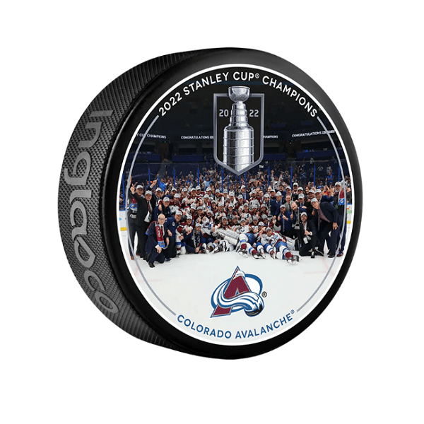 Colorado Avalanche 2022 Stanley Cup Champions Team Celebration Souvenir Puck