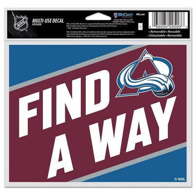 Colorado Avalanche 2022 Stanley Cup Playoffs Team Slogan Multi-Use Decal, 5x6 Inch