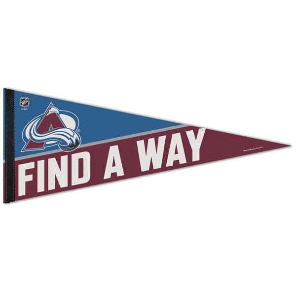 Colorado Avalanche 2022 Stanley Cup Playoffs Team Slogan Premium Pennant, 12x30 Inch