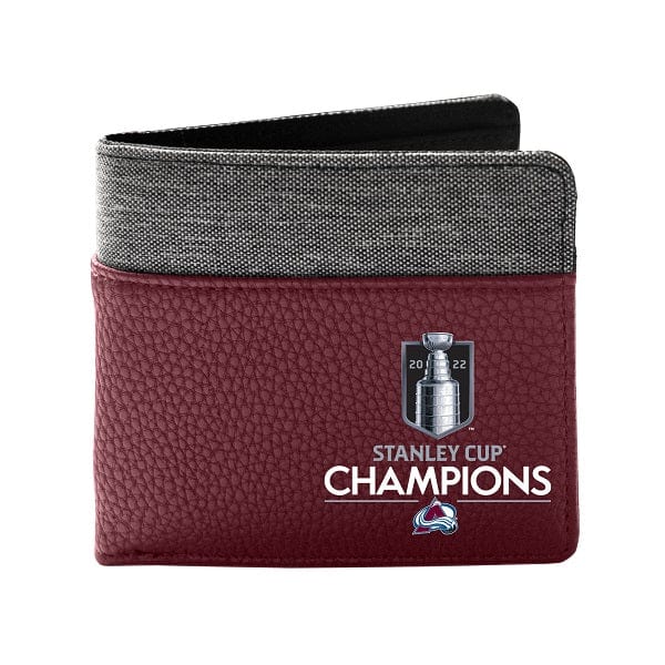 Colorado Avalanche Stanley Cup Champions Design Pebble Bi-Fold Wallet