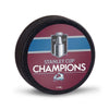 Colorado Avalanche Stanley Cup Champions Hockey Puck