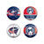 Columbus Blue Jackets Fashion Button Four Pack