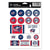 Columbus Blue Jackets Vinyl Sticker Sheet, 5x7"