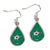 Dallas Stars Teardrop Dangle Earrings