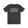 T-Shirt "All I Need Is Love, Hockey And A Cat" Unisex Jersey Tee