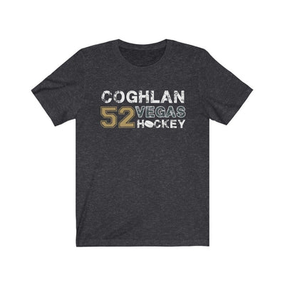 T-Shirt Dark Grey Heather / S Coghlan 52 Vegas Hockey Unisex Jersey Tee