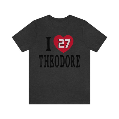 T-Shirt "I Heart Theodore" Unisex Jersey Tee