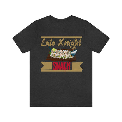 T-Shirt "Late Knight Snack" Sushi Design Unisex Jersey Tee