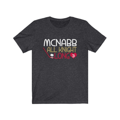 T-Shirt Dark Grey Heather / S McNabb All Knight Long Unisex Jersey Tee