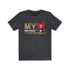 T-Shirt Dark Grey Heather / S My Heart Belongs To Pietrangelo Unisex Jersey Tee