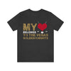 T-Shirt "My Heart Belongs To The Vegas Golden Knights" Unisex Jersey Tee