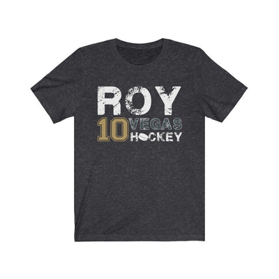 T-Shirt Dark Grey Heather / S Roy 10 Vegas Hockey Unisex Jersey Tee