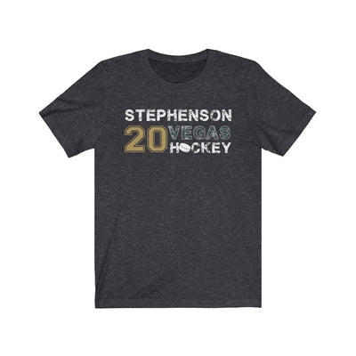 T-Shirt Dark Grey Heather / S Stephenson 20 Vegas Hockey Unisex Jersey Tee