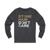 Long-sleeve "Stone Hair Don't Care" Unisex Jersey Long Sleeve Shirt