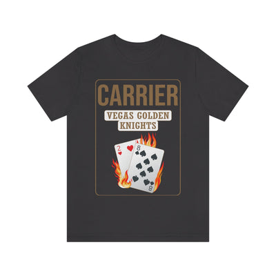 T-Shirt Carrier 28 Poker Cards Unisex Jersey Tee