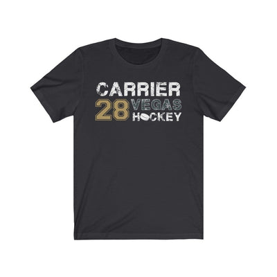 T-Shirt Dark Grey / S Carrier 28 Vegas Hockey Unisex Jersey Tee