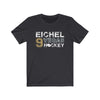 T-Shirt Dark Grey / S Eichel 9 Vegas Hockey Unisex Jersey Tee