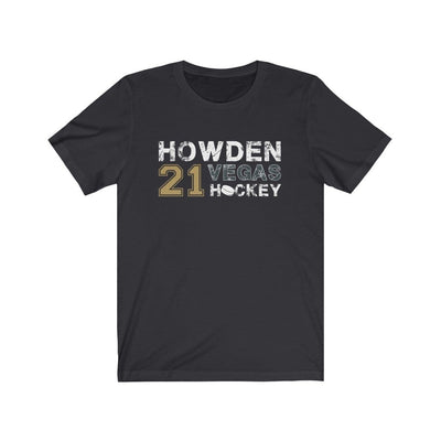 T-Shirt Dark Grey / S Howden 21 Vegas Hockey Unisex Jersey Tee