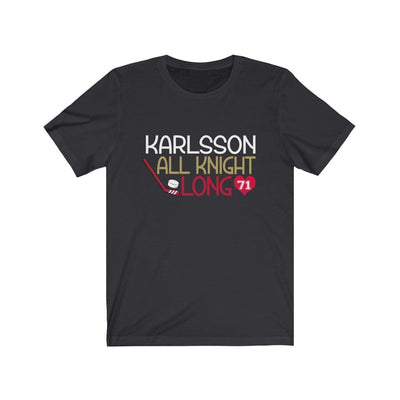 T-Shirt Dark Grey / S Karlsson All Knight Long Unisex Jersey Tee