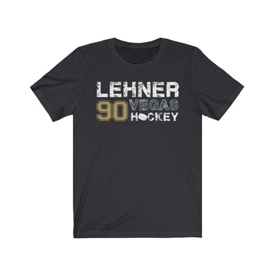 T-Shirt Dark Grey / S Lehner 90 Vegas Unisex Hockey Jersey Tee