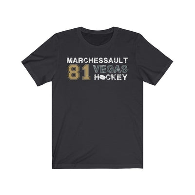 T-Shirt Dark Grey / S Marchessault 81 Vegas Hockey Unisex Jersey  Tee