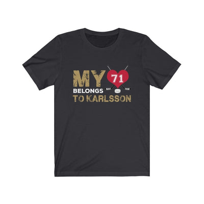 T-Shirt Dark Grey / S My Heart Belongs To Karlsson Unisex Jersey Tee
