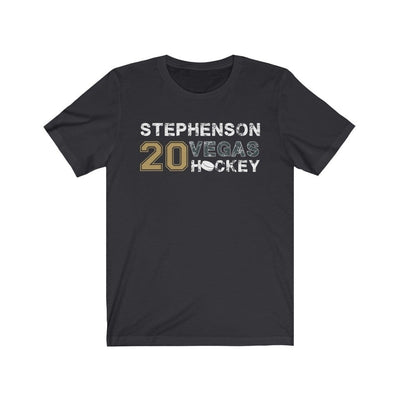 T-Shirt Dark Grey / S Stephenson 20 Vegas Hockey Unisex Jersey Tee