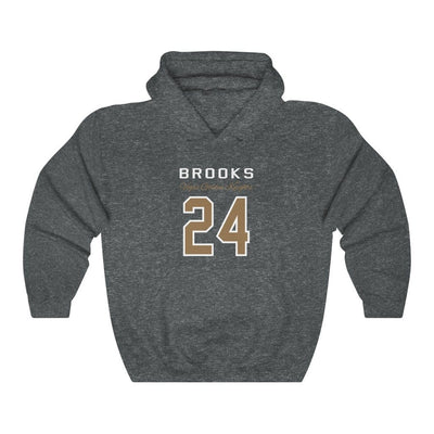 Hoodie Dark Heather / S Brooks 24 Vegas Golden Knights Unisex Hooded Sweatshirt