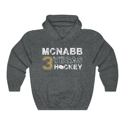 Hoodie Dark Heather / S Mcnabb 3 Vegas Hockey Unisex Hooded Sweatshirt