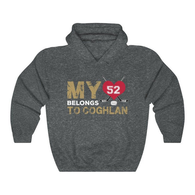 Hoodie Dark Heather / S My Heart Belongs To Coghlan Unisex Hooded Sweatshirt