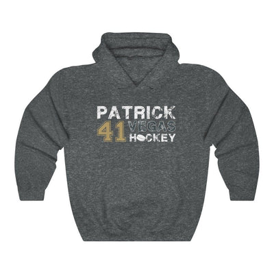Hoodie Dark Heather / S Patrick 41 Vegas Hockey Unisex Hooded Sweatshirt