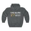 Hoodie Dark Heather / S Theodore 27 Vegas Hockey Unisex Hooded Sweatshirt